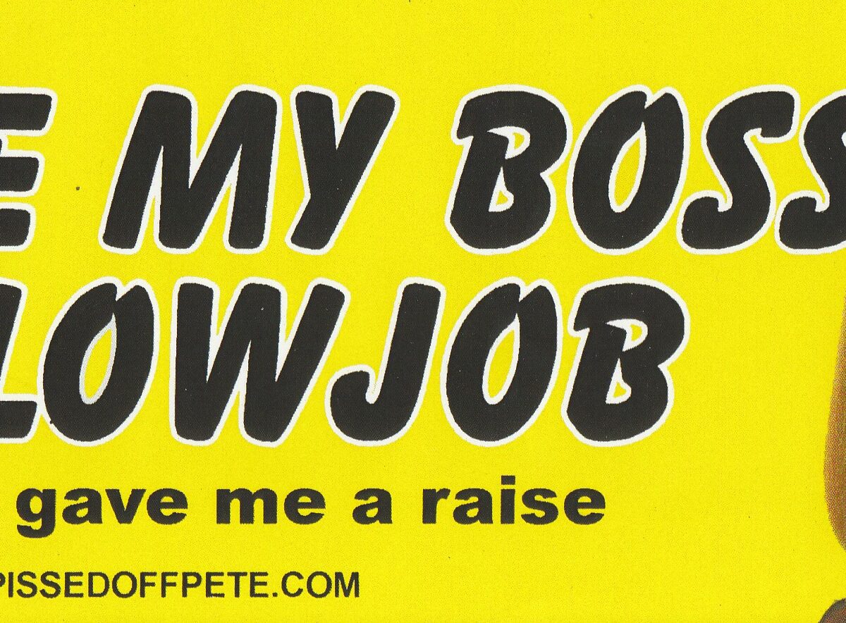 I GAVE MY BOSS A BLOWJOB <br> and he gave me a raise
